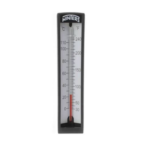 Winters TAS Series Industrial 5" Thermometer, Angle, 30-240 F/C