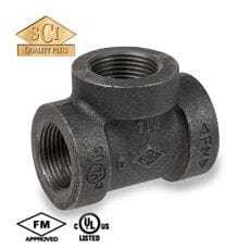 1" x 1" x 1/2" 125 WSP Cast Iron Threaded Reducing Tee