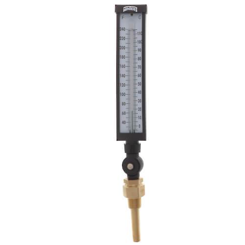 Winters TIM Series Industrial 9" Thermometer, 3.5" Stem, Valox Case, 30-240 F/C
