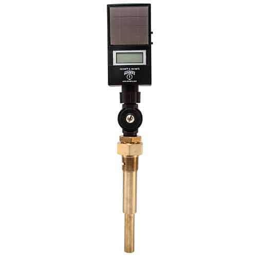 Winters TSD Series Solar Digital Thermometer, 3.5" Stem, -50-320 F/C